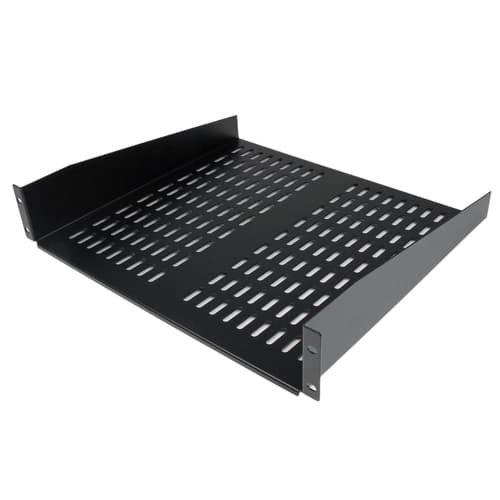 StarTech.com 2U Server Rack Shelf - Universal Vented Cantilever Tray for 19" Network Equipment Rack & Cabinet - Heavy Duty Steel - 50lb - 16" Deep (CA