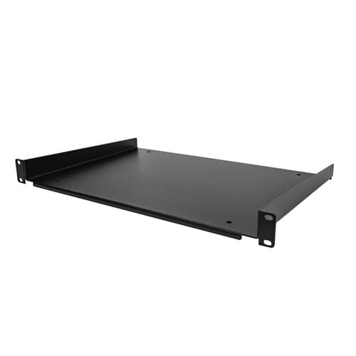 StarTech.com 1U Fixed Server Rack Mount Shelf, 12in Deep Steel Universal Cantilever Tray for 19" AV/Data/Network Equipment Rack with Cage Nuts & Screw