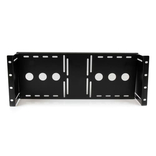 StarTech.com 4U Universal VESA LCD Monitor Mounting Bracket for 19-inch Rack or Cabinet - TAA Compliant - Cold-Pressed Steel Bracket (RKLCDBK) - brack