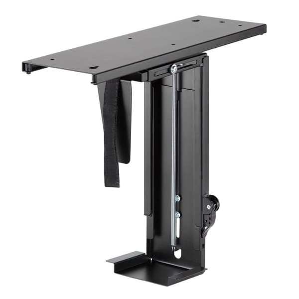 Maclean MC-885 B Datorhållare under skrivbord Svart Justerbar Max. 10 kg.