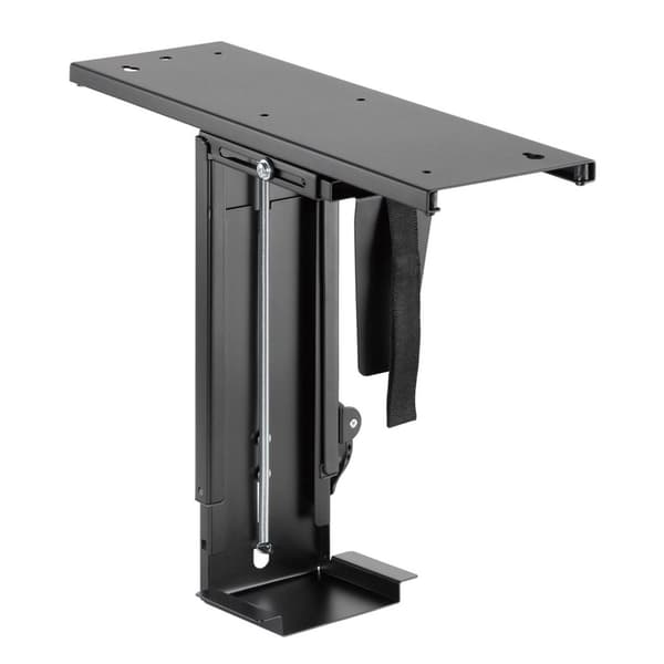 Maclean MC-885 B Datorhållare under skrivbord Svart Justerbar Max. 10 kg.