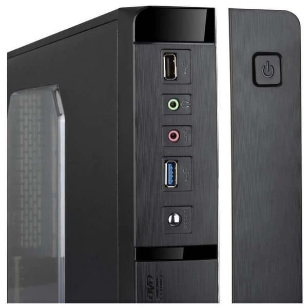Tooq Tårnkasse Tqc-3005u3 Mini-itx/m-atx Slim Sort