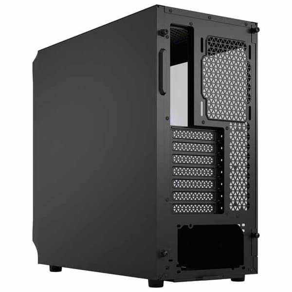Fractal Tårnkasse Med Vindue Focus 2 Rgb Sort