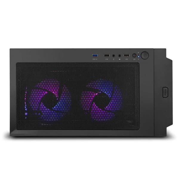 Nox Tower Case Hummer Horus Argb Crystal Musta
