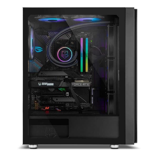 Nox Tower Case Hummer Horus Argb Crystal Musta
