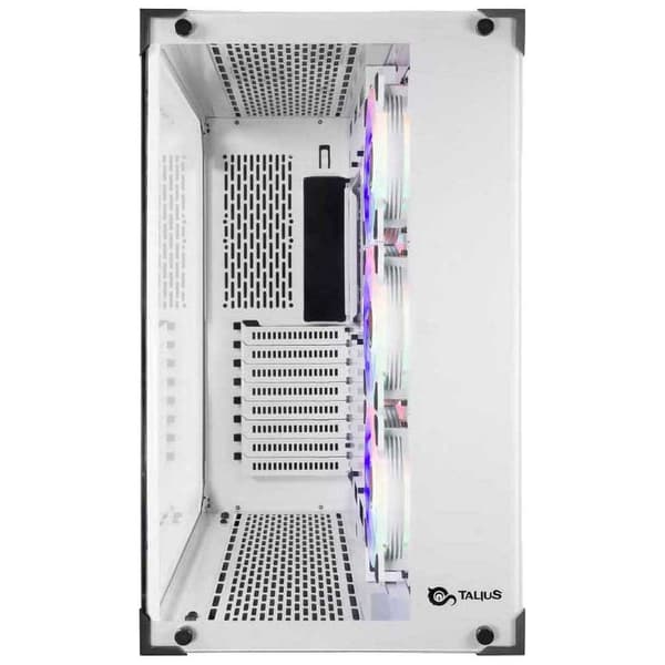 Talius Rgb Usb I Härdat Glas Gaming Cronos Frost 3.0 Vit