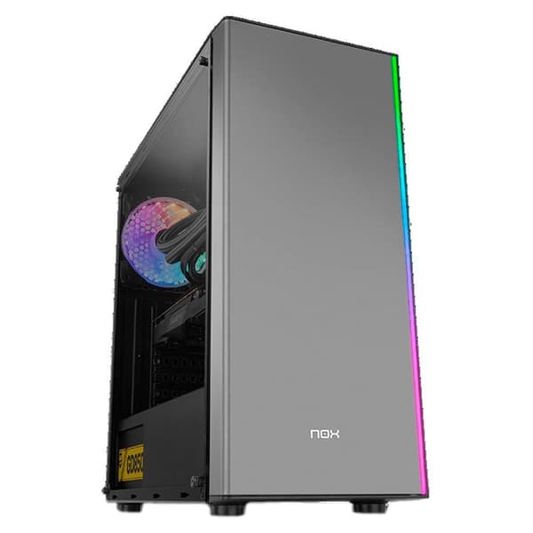 Nox Tårnkasse Infinity Omega Argb Grå Sort