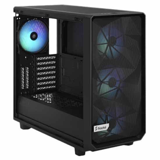 Fractal Tårnkasse Fd-c-mes2a-06 Svart Svart