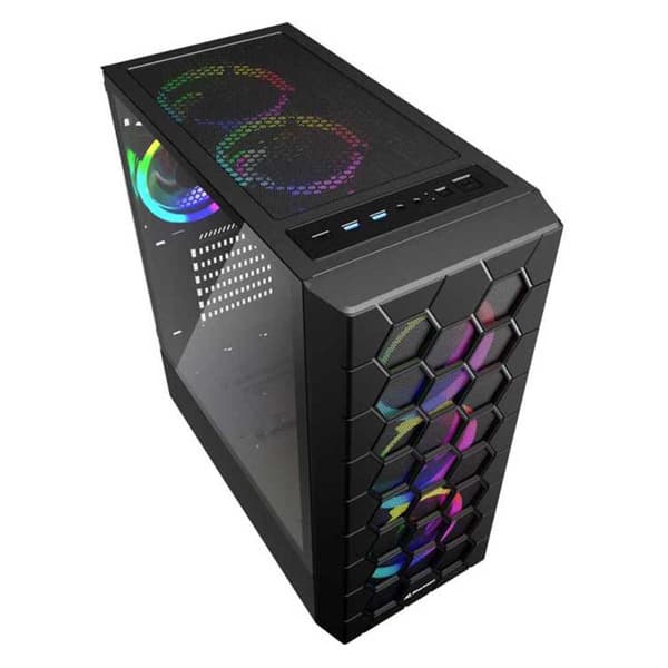 Sharkoon Tårnkasse Hex Rgb Sort