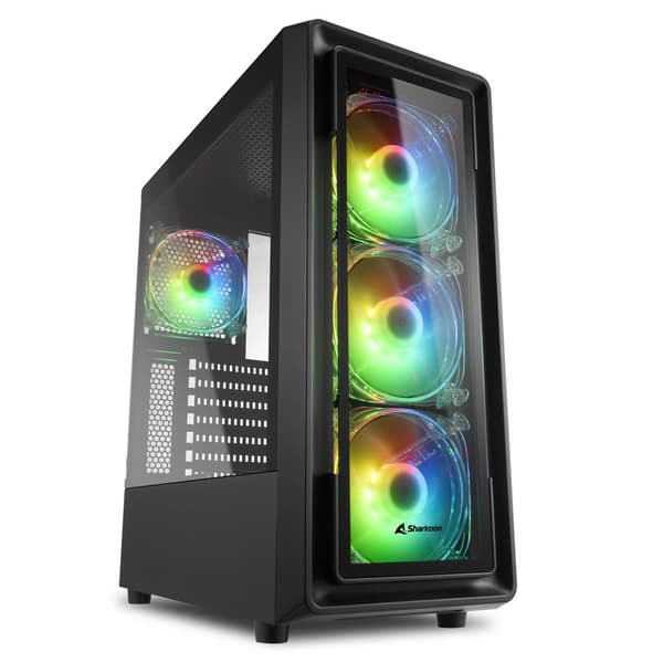 Sharkoon Tårnkasse Tk4 Rgb Svart Svart