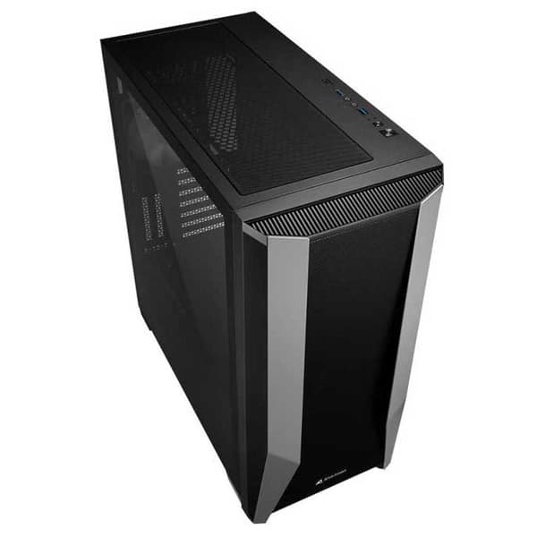 Sharkoon Tårnkasse Tg7m Crystal Sort