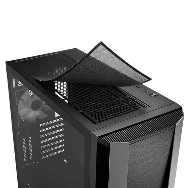 Sharkoon Tårnkasse Tg7m Crystal Sort