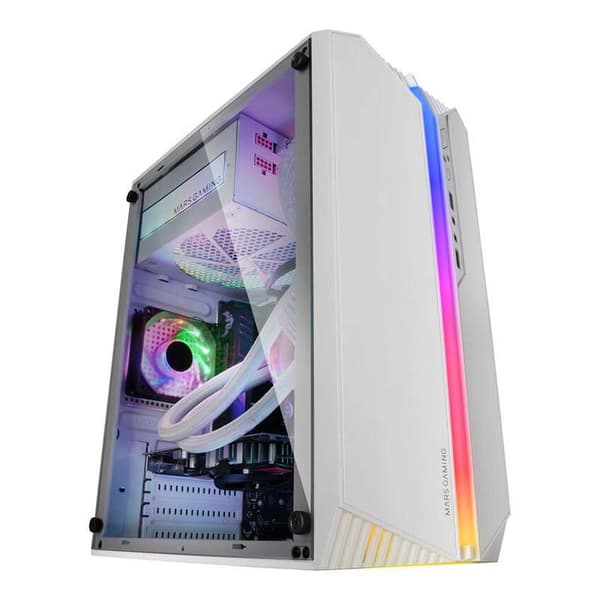 Mars Gaming Tårnkasse Med Vindue Microatx Mc-s1 Hvid