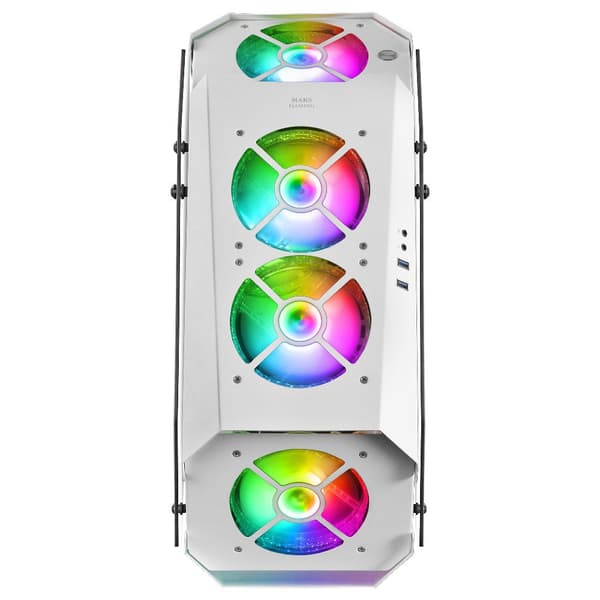 Mars Gaming Tårnkasse Premium Mc51 Rgb Crystal Hvid