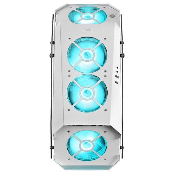 Mars Gaming Tårnkasse Premium Mc51 Rgb Crystal Hvid
