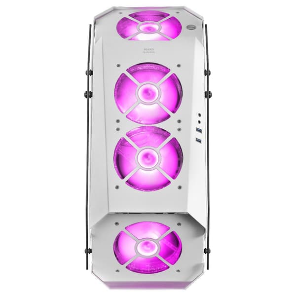 Mars Gaming Tårnkasse Premium Mc51 Rgb Crystal Hvid