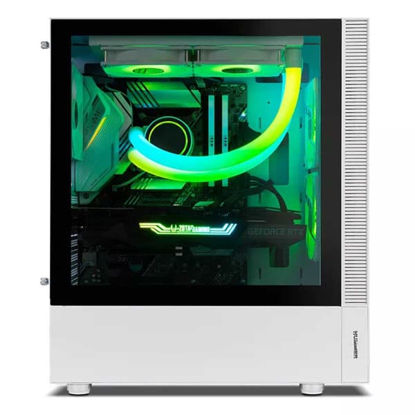 Nox Tornfodral Med Fönster Hummer Nemesis Midi Tower Rgb Vit