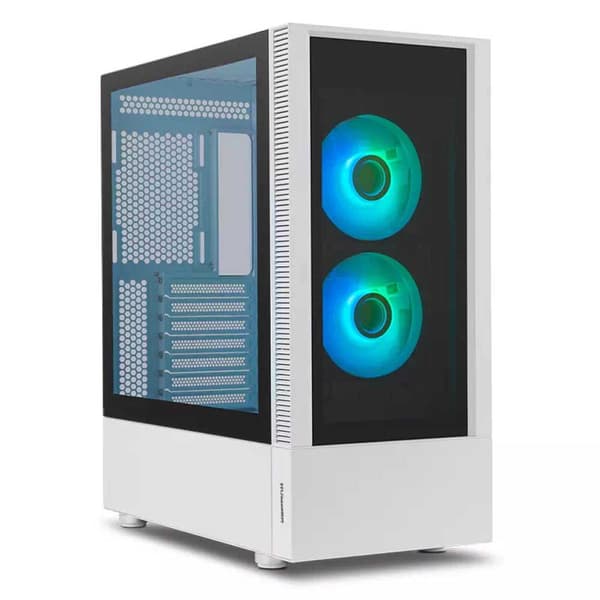 Nox Tornfodral Med Fönster Hummer Nemesis Midi Tower Rgb Vit