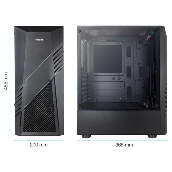 Tooq Tårn Sag Tqgcc102-b Biohazard Atx Argb Sort