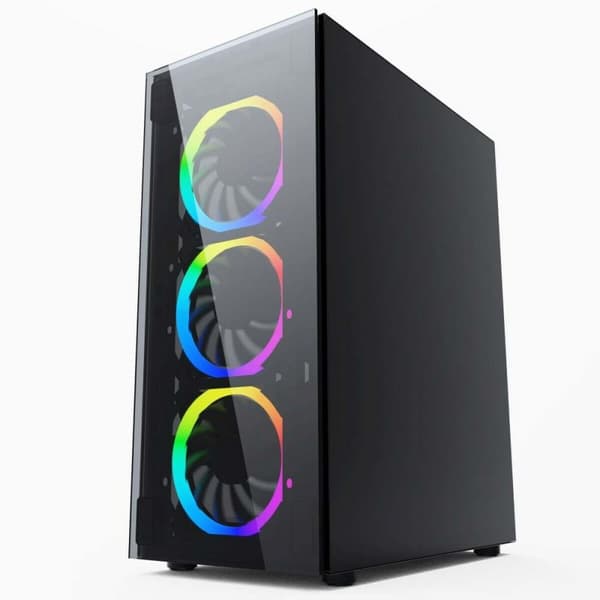 ATX Semi-tårn kasse GEMBIRD CCC-FC-1500RGB Sort