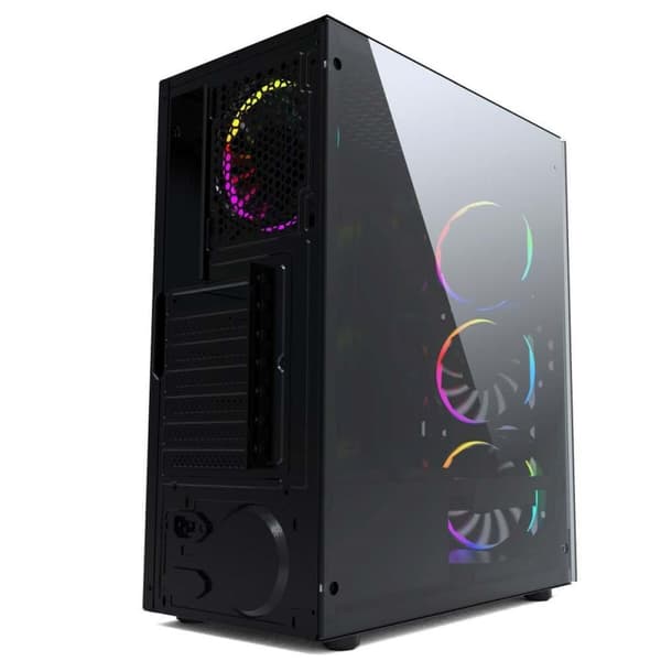 ATX Semi-tårn kasse GEMBIRD CCC-FC-1500RGB Sort