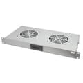 Miniatyrbild 1 av 3: Techly Professional Gruppo 2 Ventole 1U per 19'' Rack med termostat LED Grigio