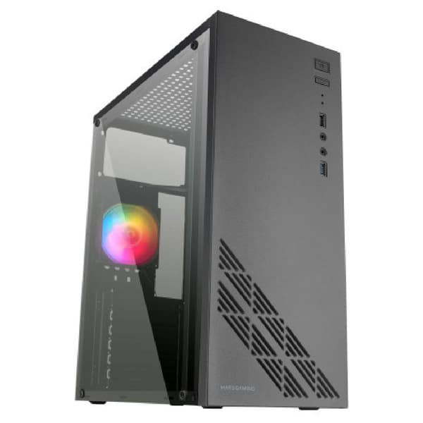 Mars Gaming Tower Case Mc100 Frgb Crystal Musta musta