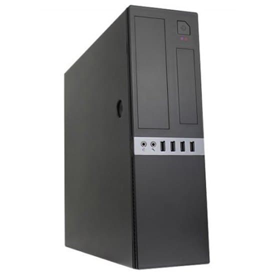 Coolbox Tårnkasse Microatx T450s Slim Svart Svart