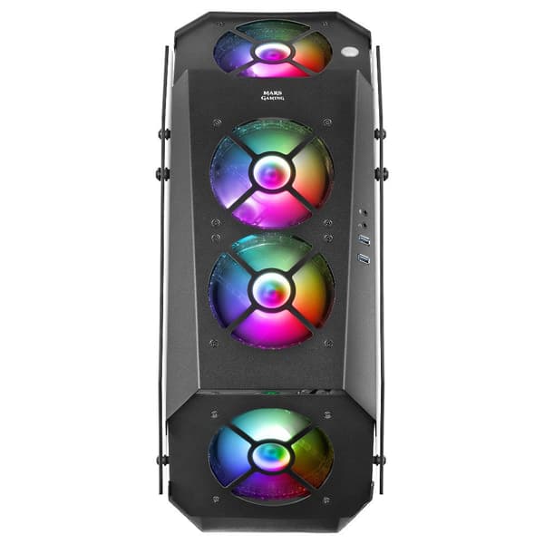 Mars Gaming Tårnkasse Premium Mc51 Rgb Crystal Sort