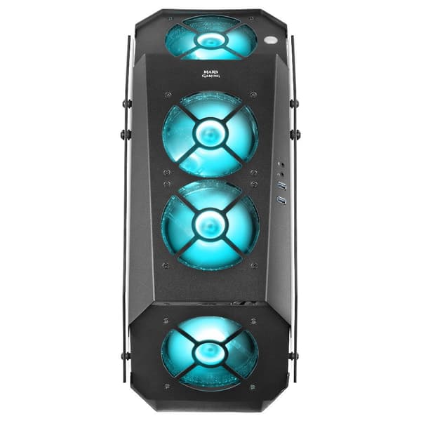 Mars Gaming Tårnkasse Premium Mc51 Rgb Crystal Sort