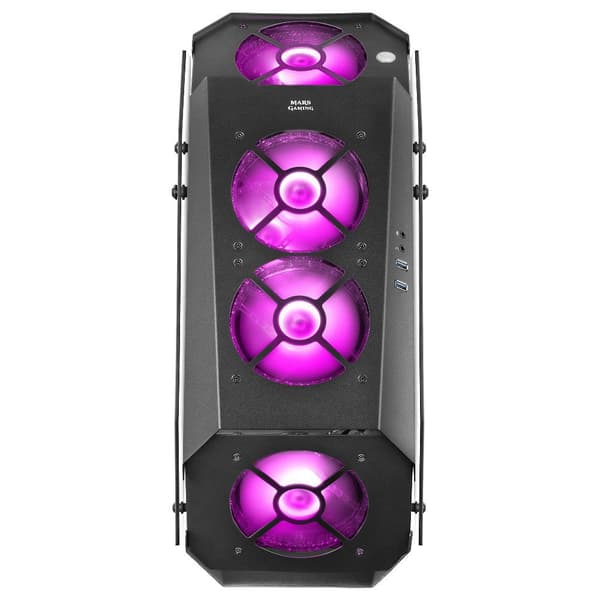 Mars Gaming Tårnkasse Premium Mc51 Rgb Crystal Sort