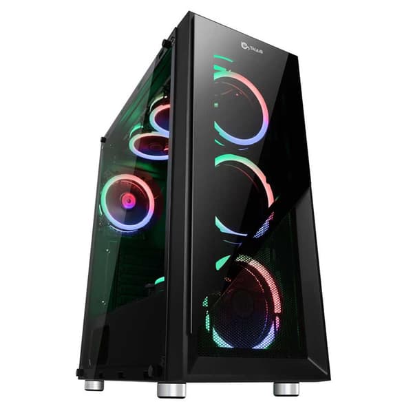 Talius Tårnkasse Valkyria Rgb Crystal Sort Svart