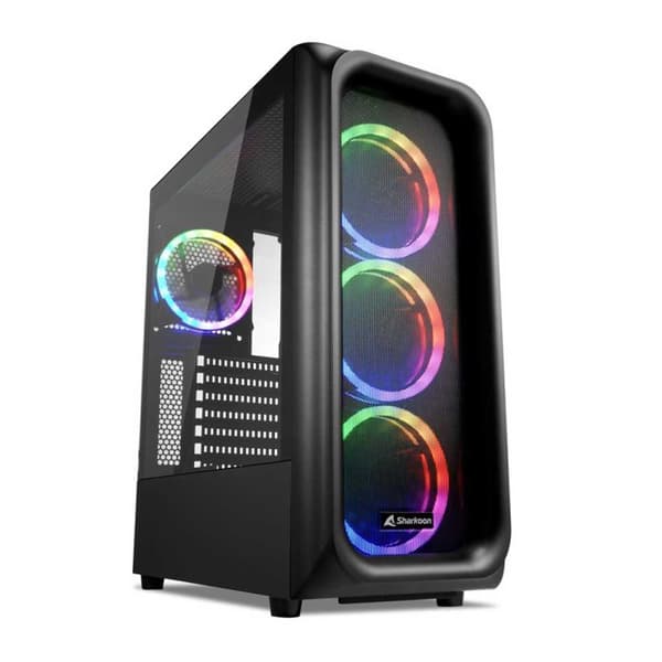 Sharkoon Tårnkasse Tk5m Rgb Sort Sort