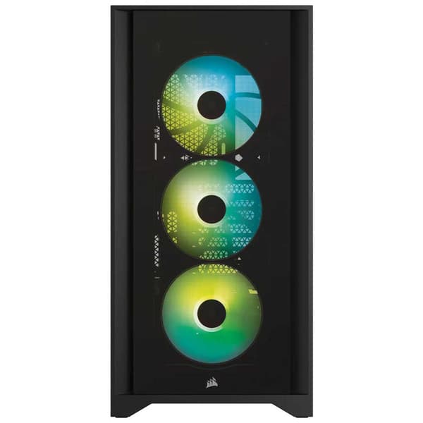 Corsair Tårnkasse Icue 4000x Tempered Glass Sort