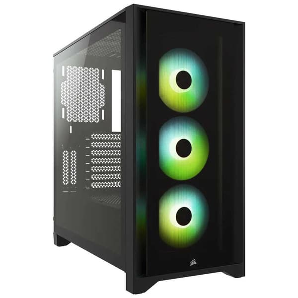 Corsair Tårnkasse Icue 4000x Tempered Glass Sort