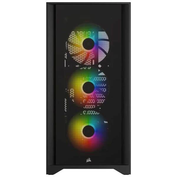 Corsair Tårnkasse Icue 4000x Tempered Glass Sort