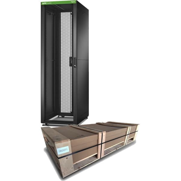 APC Easy Rack 600mm/42U/1000mm 4 fästen APC Easy Rack 600mm/42U/1000mm med tak/sidopanel/hjul/fötter och 4 fästen ingen botten b