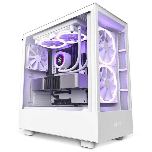 Nzxt Tornikotelo Cc-h51ew-01 H5 Elite Valkoinen Valkoinen