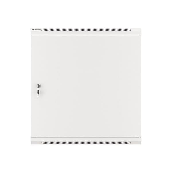 LANBERG STÄLL INSTALLATIONSSKÅP 19 12U 600X450 GRÅ METALLDÖRR (PLATPACK) - WF01-6412-00S