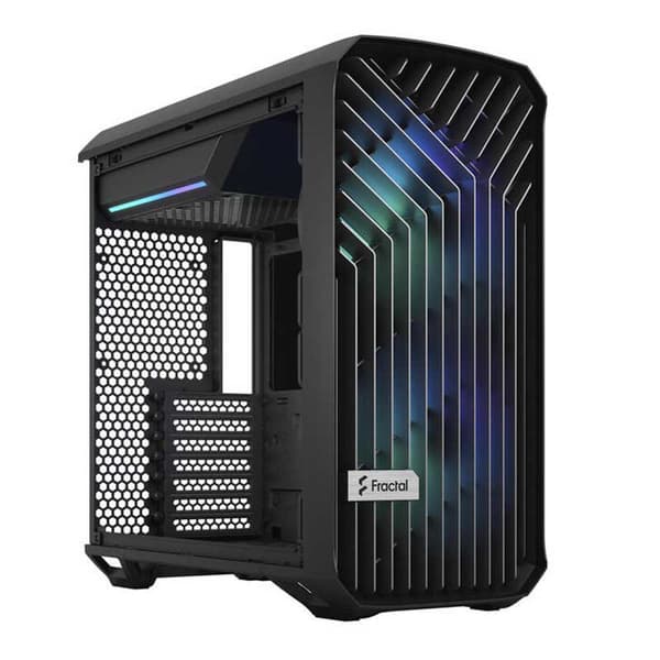 Fractal Tårnkasse Med Vindue Torrent Compact Rgb Sort
