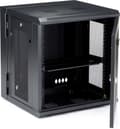 Miniatyrbild 4 av 8: StarTech 12U Serverskåpsställ - 16 tum djupt - gångjärnsfäste i väggen