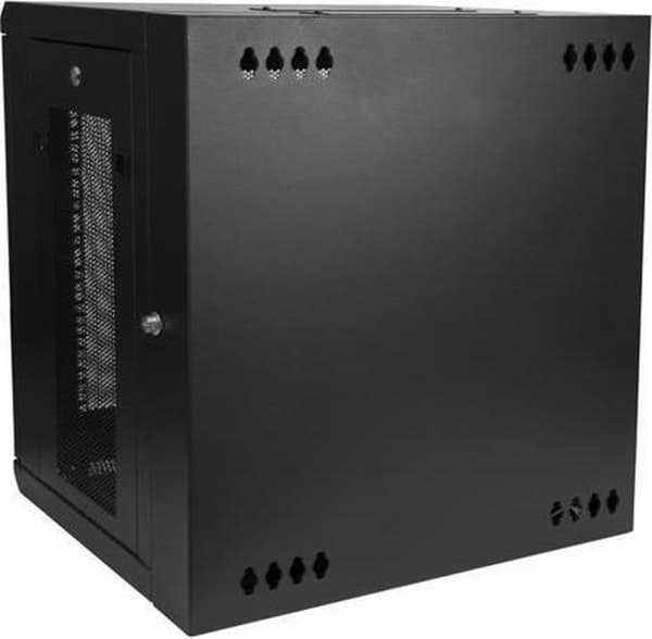 StarTech 12U Serverskåpsställ - 16 tum djupt - gångjärnsfäste i väggen