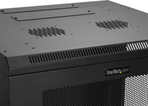 StarTech 12U Serverskåpsställ - 16 tum djupt - gångjärnsfäste i väggen