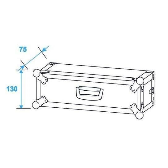 RACK 2U KORT 25CM ROADINGER - RACK2U-COURT