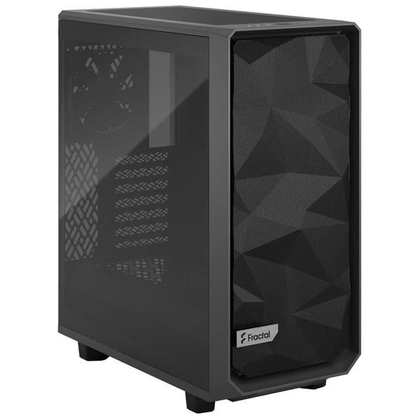 Fractal Design Meshify 2 Compact Light Crystal Pc-tårnhus Sort