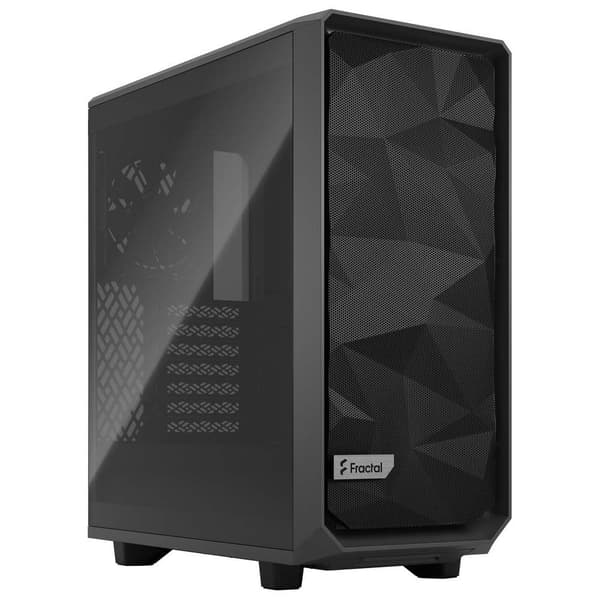 Fractal Design Meshify 2 Compact Light Crystal Pc-tårnhus Sort Sort