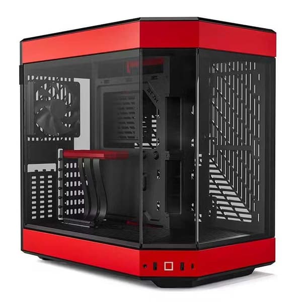 Hyte Y60 Pc-tårnhus Sort, Rød