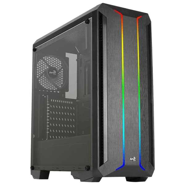ATX Semi-tårn kasse Aerocool Skyline ARGB Sort Sort