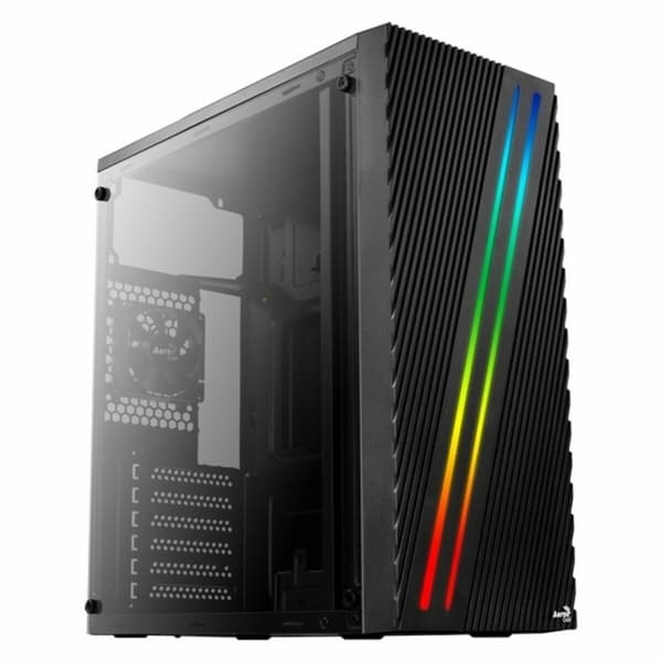ATX Semitorn Aerocool Streak RGB USB 3.0 Svart Svart