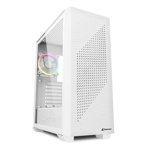 ATX Semitorn Sharkoon VS9 RGB Vit Vit